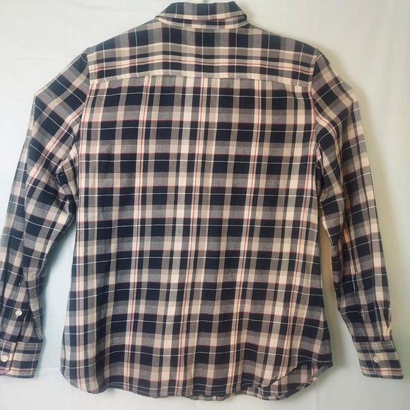 Plaid Ruffle Button-Up Shirt - Picture 2 of 3